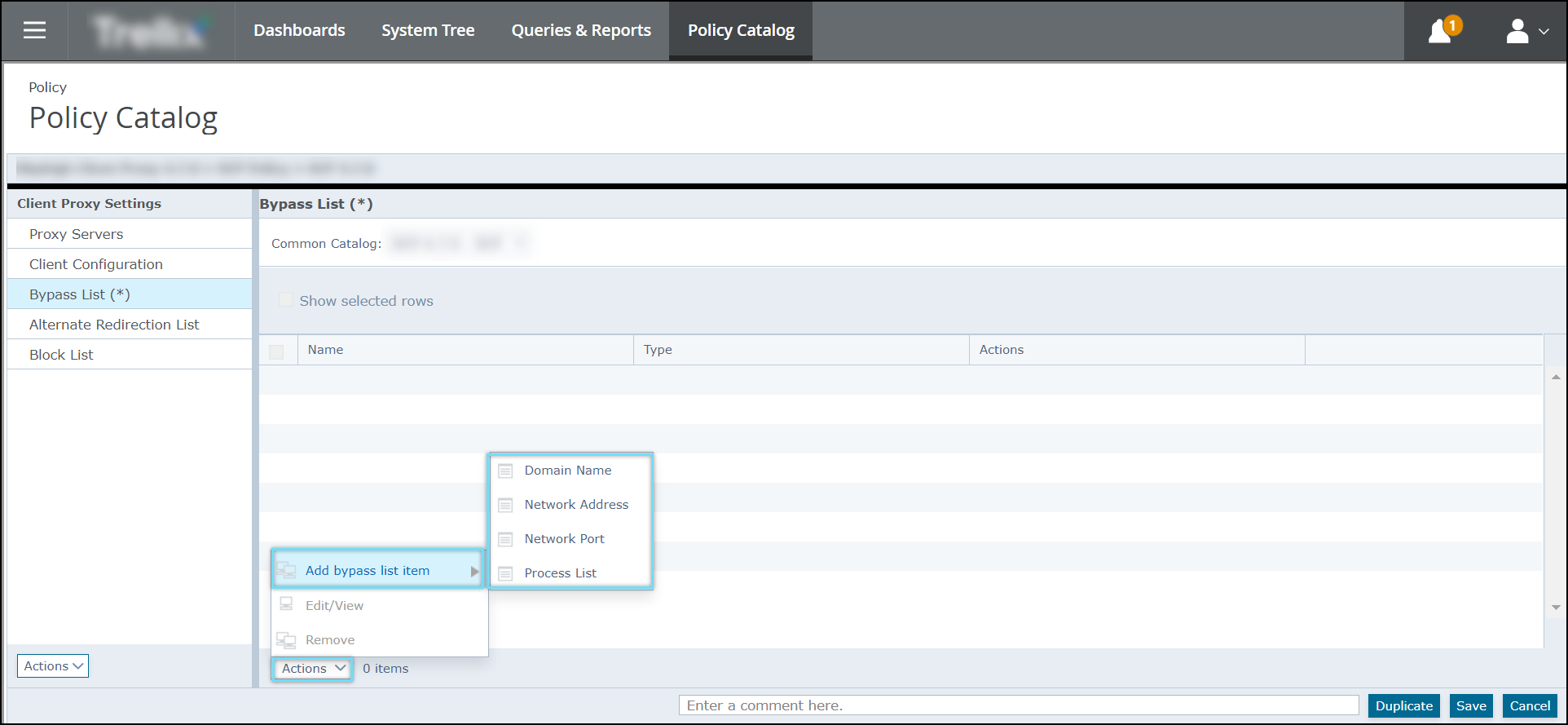 Trellix OnPrem ePO Common Catalog Removal Skyhigh Security